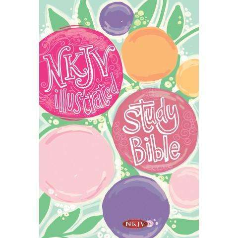 NKJV Illustrated Study Bible For Kids Flowers (Hardcover) Study Bible