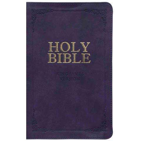 KJV Standard Purple With Zip and Thumb Index (Imitation Leather)