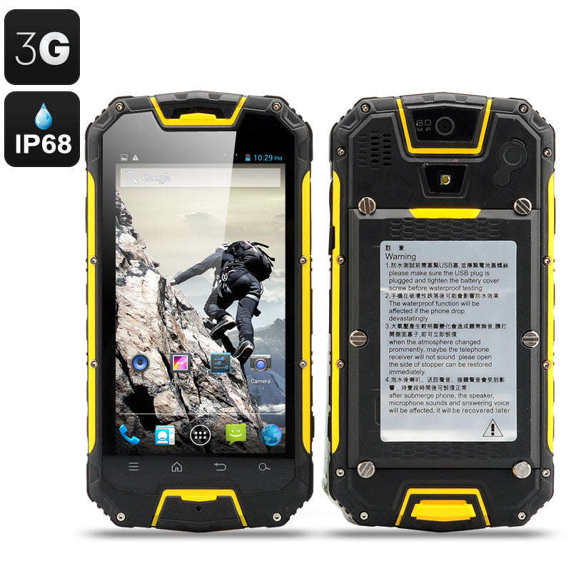 Snopow M9 Rugged Smartphone - Walkie Talkie 4.5", IP68 Waterproof, Shockproof + Dust Proof