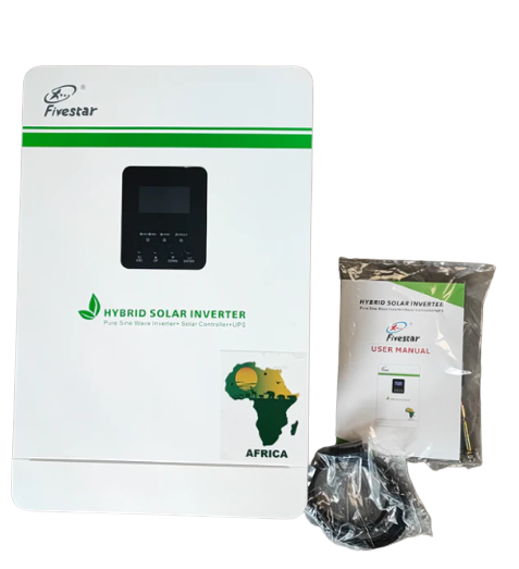 Hybrid Inverter 24V 3.5 KVA 3500 VA MPT Fivestar Inverter Pure Sine Wave