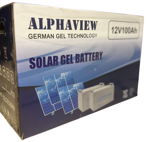 100 AH Gel Battery  12v (1 Year Warranty) Alphaview German Tech