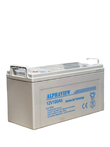 100 AH Gel Battery  12v (1 Year Warranty) Alphaview German Tech
