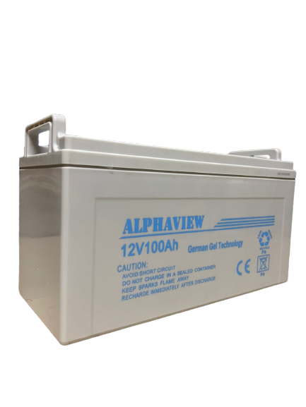 100 AH Gel Battery  12v (1 Year Warranty) Alphaview German Tech