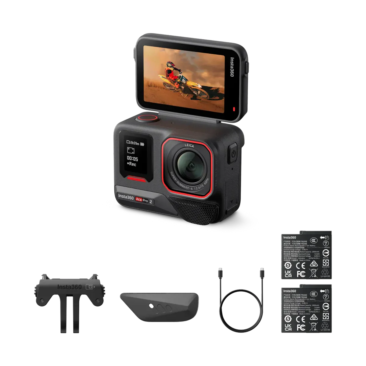 Insta360 Ace Pro 2 Action Camera Dual Battery Charger