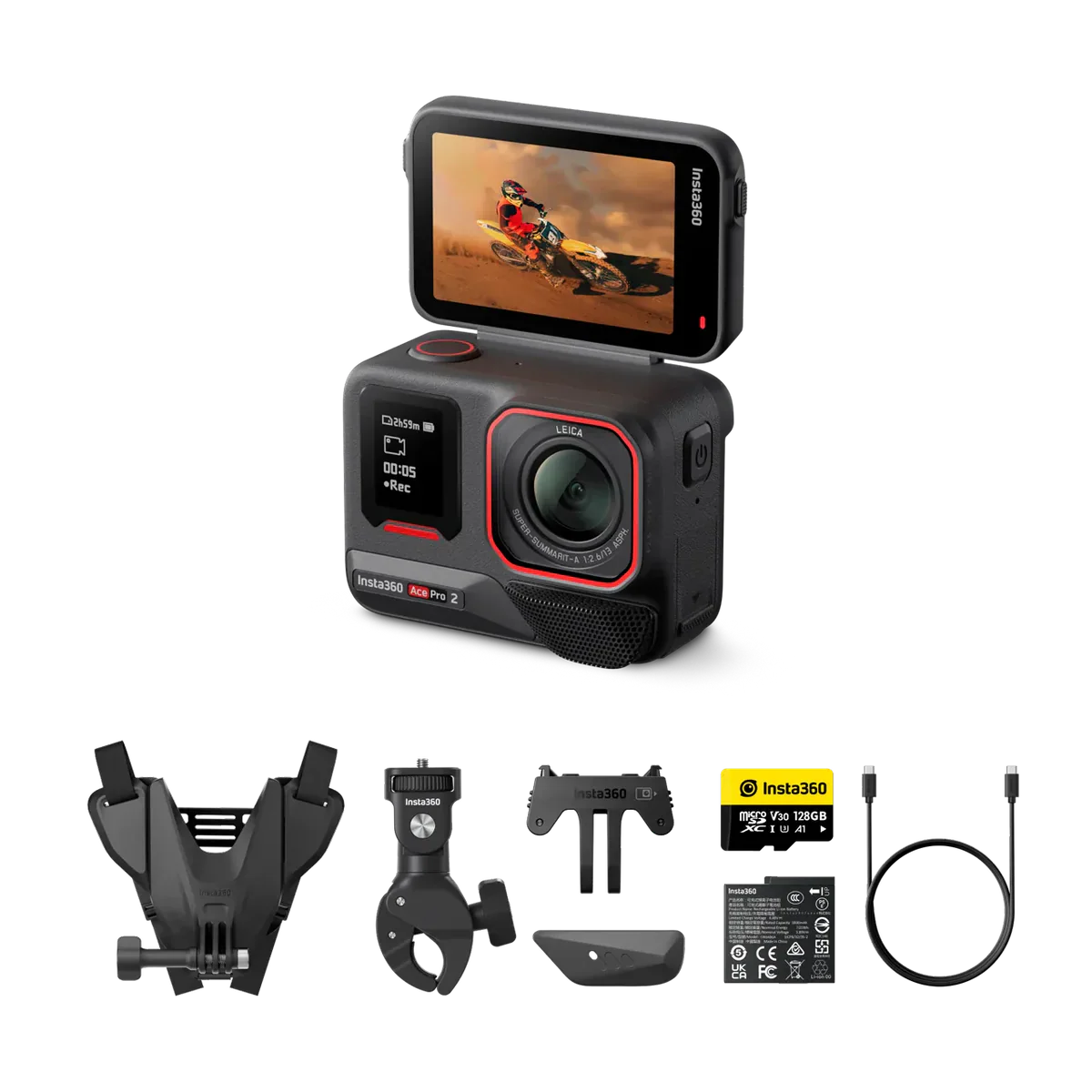 Insta360 Ace Pro 2 Motor Cycle Bundle