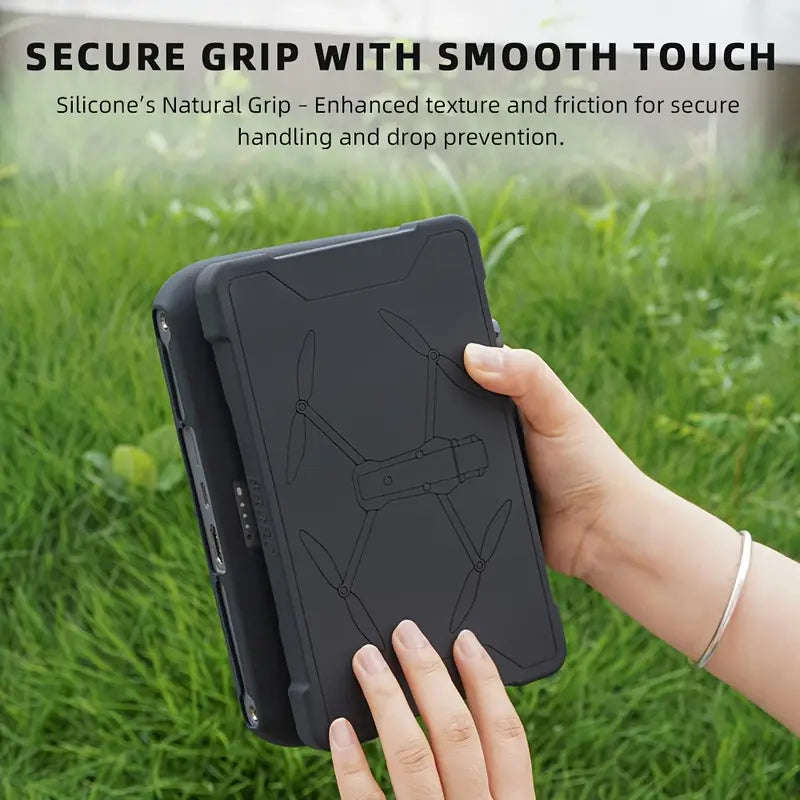 2pcs Silicone Case + Screen Protector and Dust Cover Set for DJI Mavic 4 Pro RC PRO 2 Remote Control