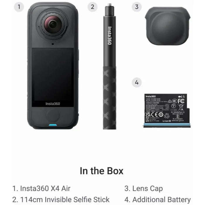 Insta360 X4 AIR - 8K 360 Action Camera Starter Bundle