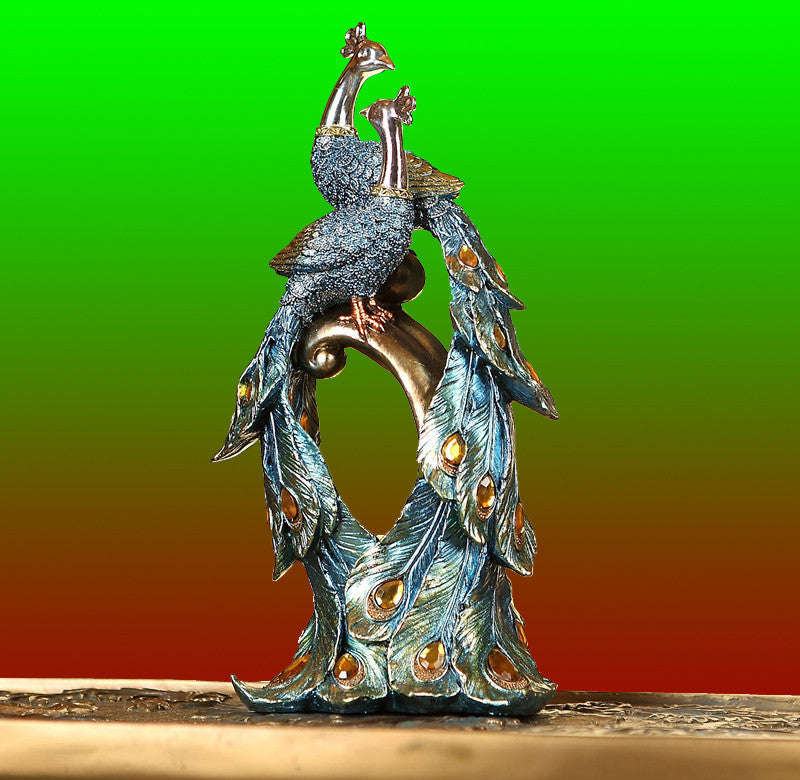 Resin Peacock