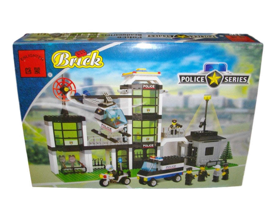 Bricks Playing-- Police Headquarters