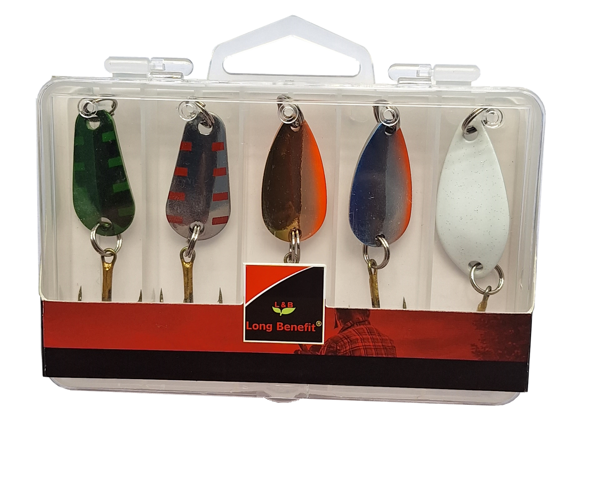 5Pce Spinner Lure Set