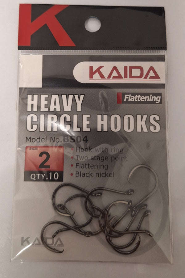 Kaida BS04 Heavy Circle Fishing Hooks Size 2
