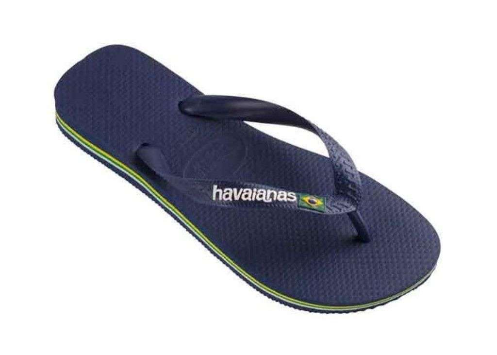 Havaianas Brazil Logo Navy Blue