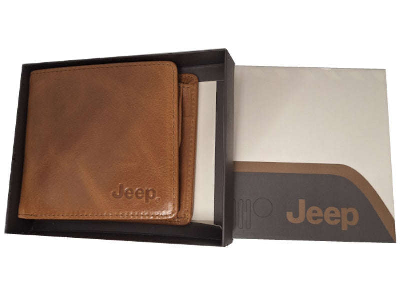 Jeep Tan Billfold Wallet