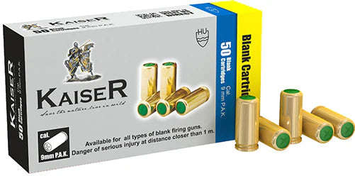 Kaiser 9mm Blanks 50pack Steel/Brass