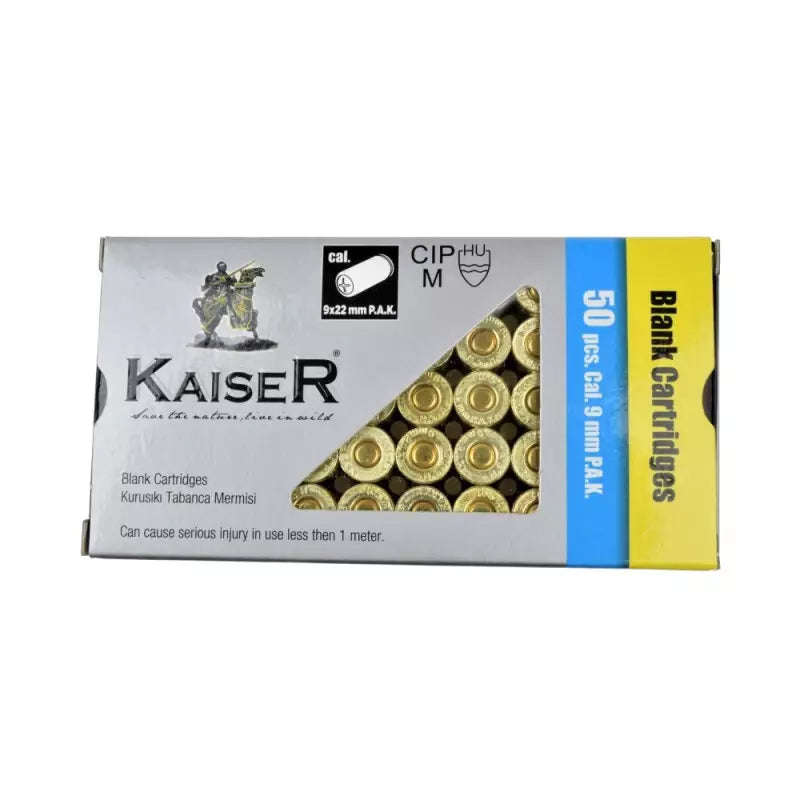 Kaiser 9mm Blanks 50pack Steel/Brass
