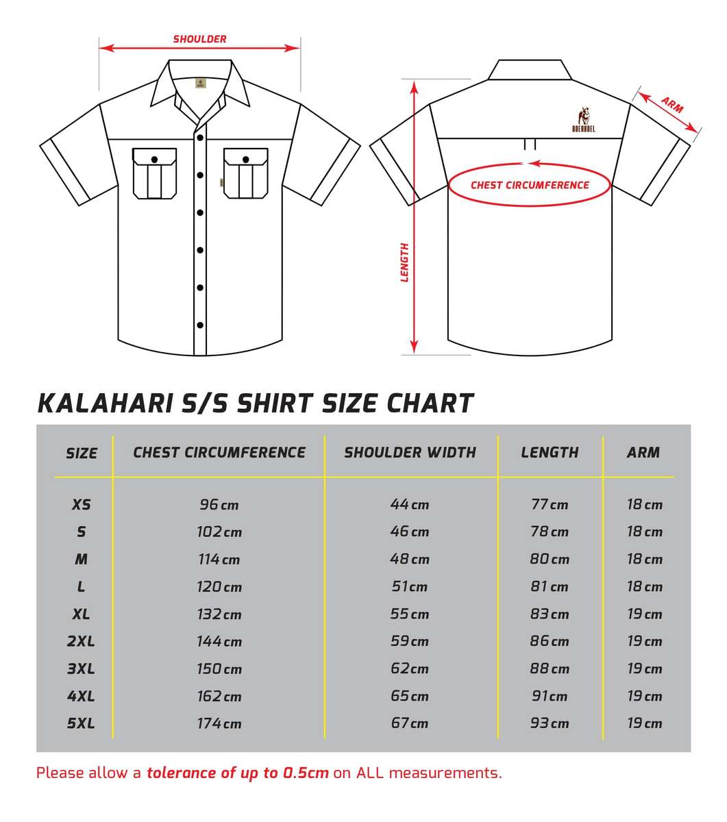 Boerboel Mens Kalahari Shirt S/S  Navy