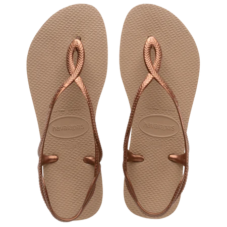 Havaianas Ladies Luna Sandals Rose Gold