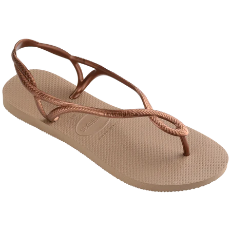 Havaianas Ladies Luna Sandals Rose Gold