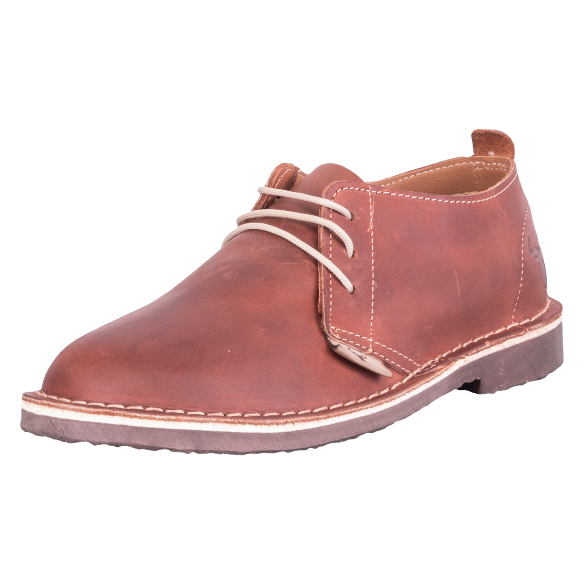 Wildebees WBM957 Mens Tan Jeremy Lace Up Leather Vellie