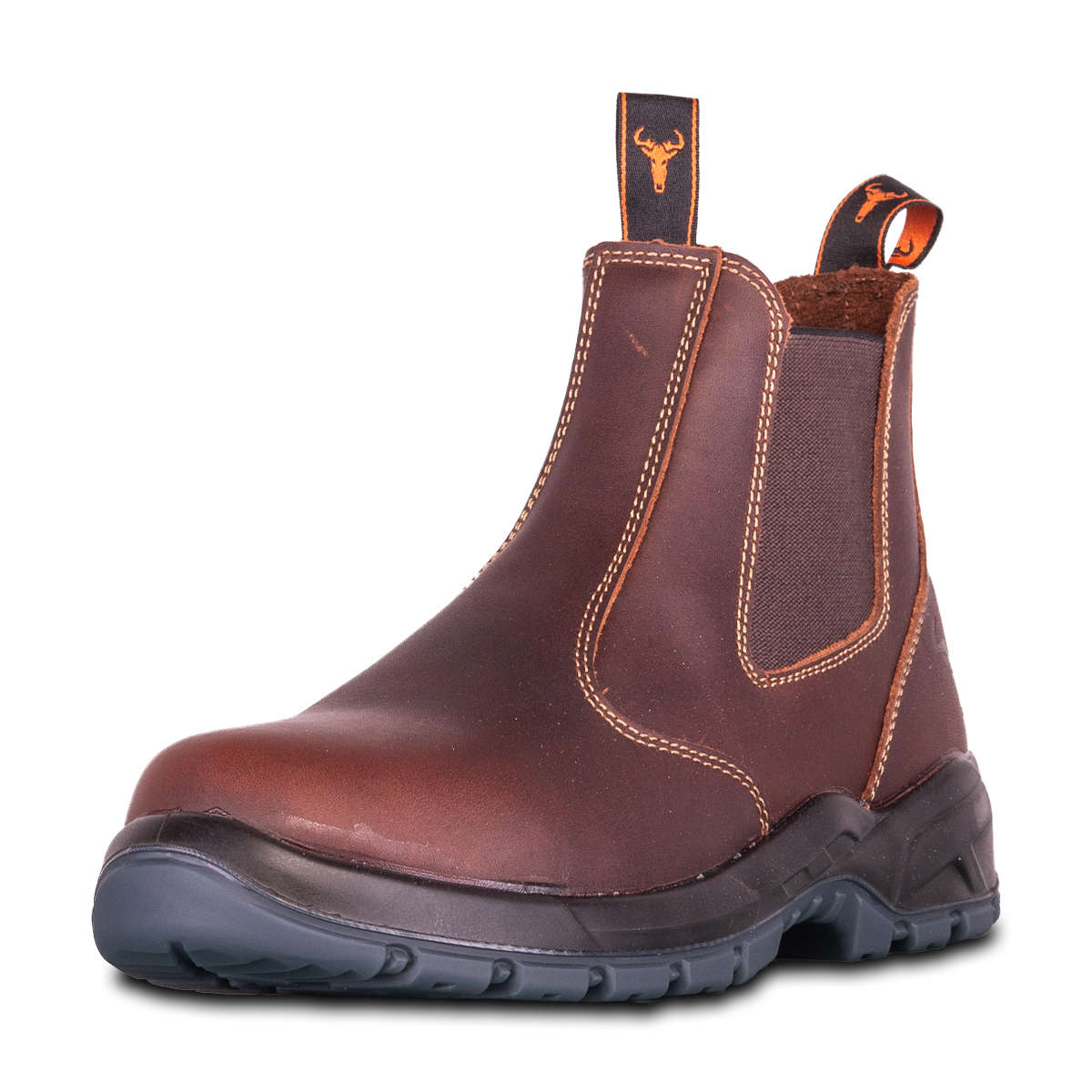 Wildebees WMF003 Krokodil Chelsea Boots Mid Brown