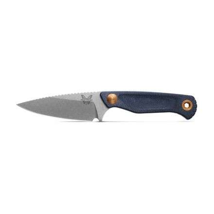 Benchmade Dacian Blue Denim Micarta Handle with StoneWash Polish Blade Finish