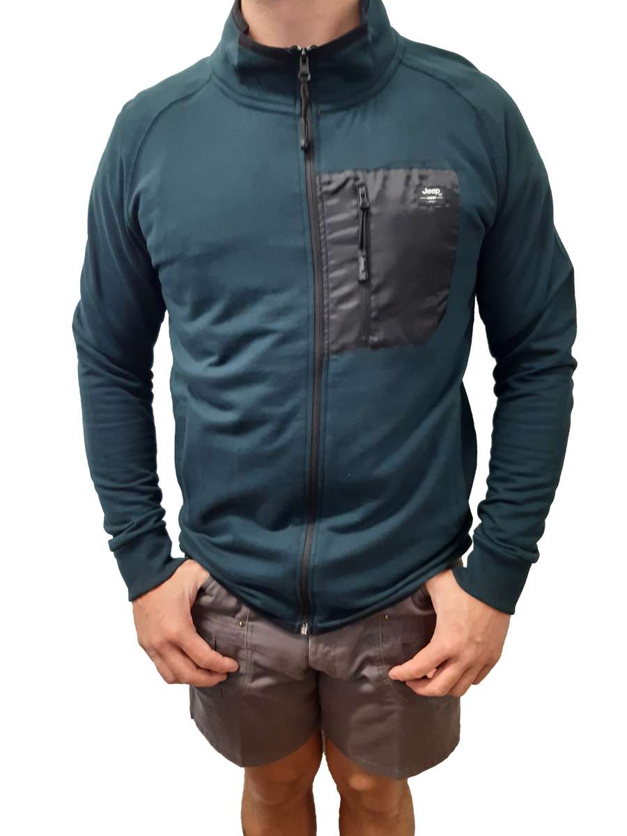 Jeep Deep Forest zip thru Hooded Leroy