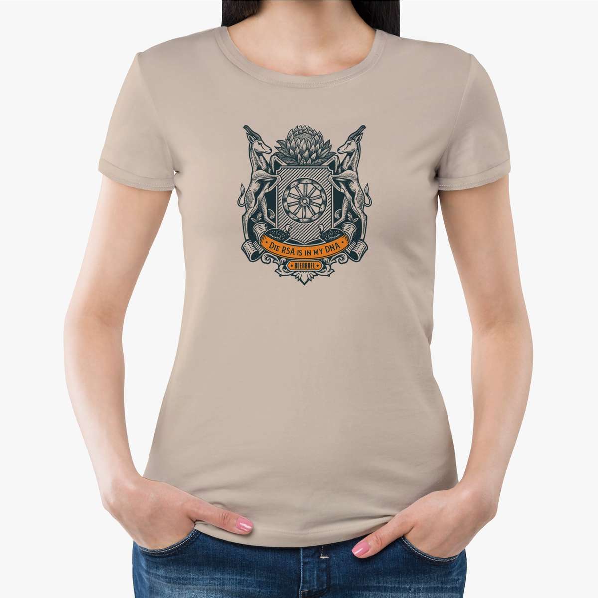 Boerboel Premium Ladies Cotton T-Shirt RSA DNA Tee