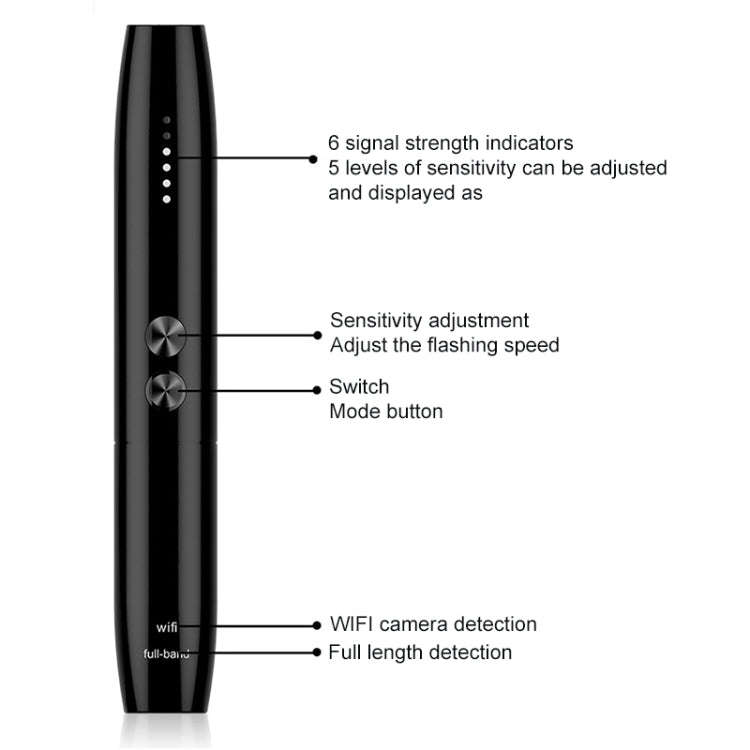 WT09 IR Camera Lens Detector Wireless Signal Detect  Device Finder Anti-tracking GPS Radar Radio ...