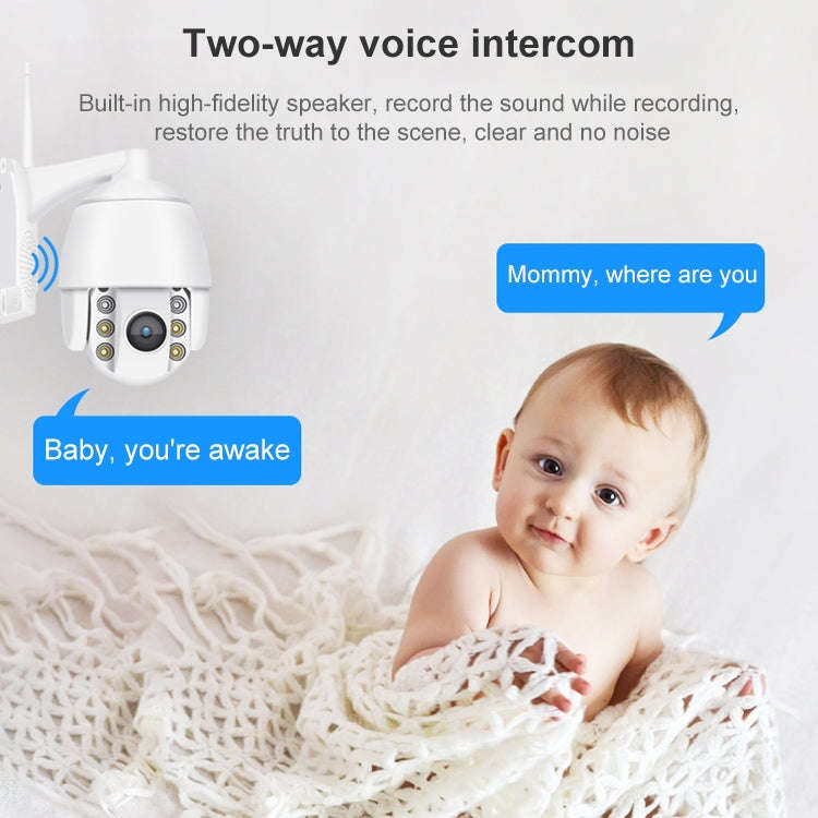 QX2 4G (EU Version) 1080P HD 360 Degrees Panoramic Day and Night Full-color IP66 Waterproof Smart...