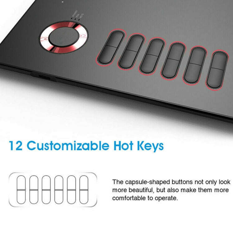 VEIKK A15 10x6 inch 5080 LPI Smart Touch Electronic Graphic Tablet, with Type-C Interface, A15 Go...