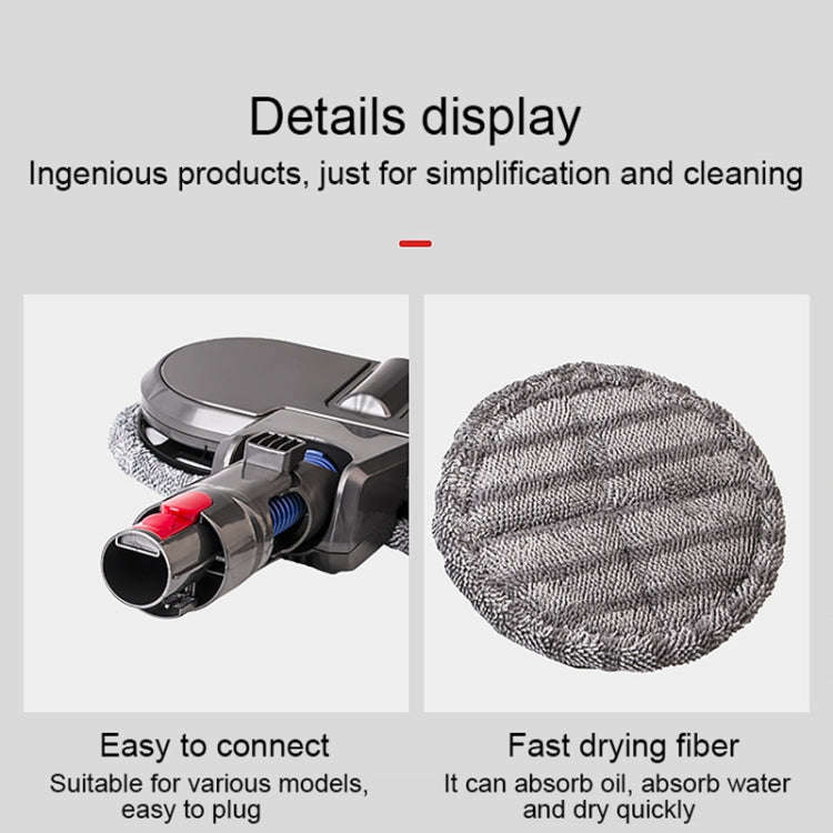 2 PCS Mopping Cloth Rag For Dyson X001 Mop Cleaning Head , Cloth Rag