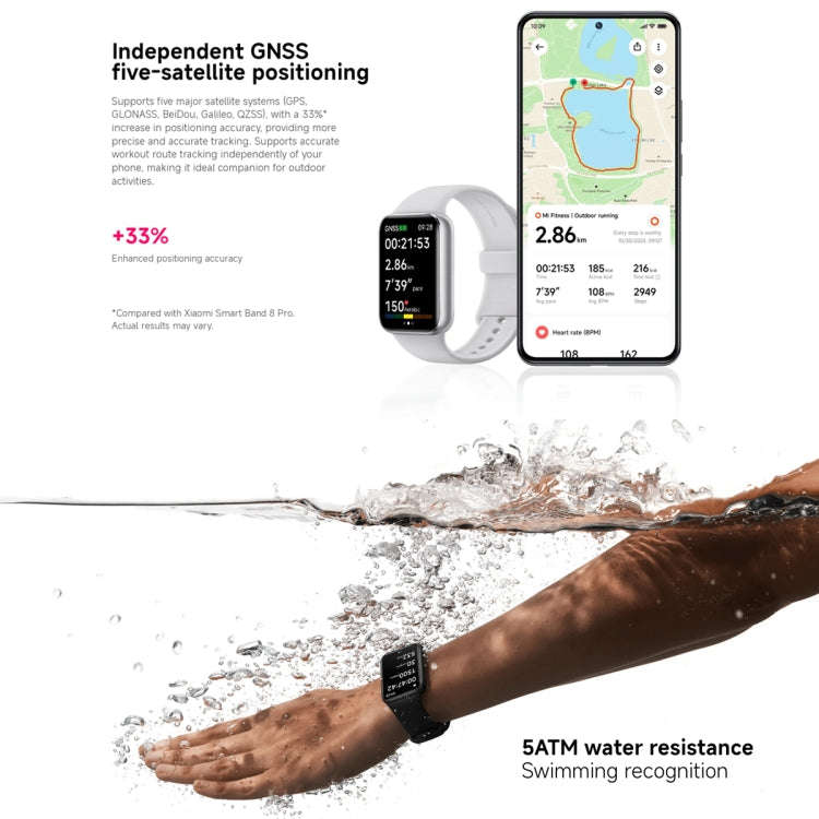Original Xiaomi Smart Band 9 Pro 1.74 inch AMOLED Screen 5ATM Waterproof Smart Watch, Support Blo...