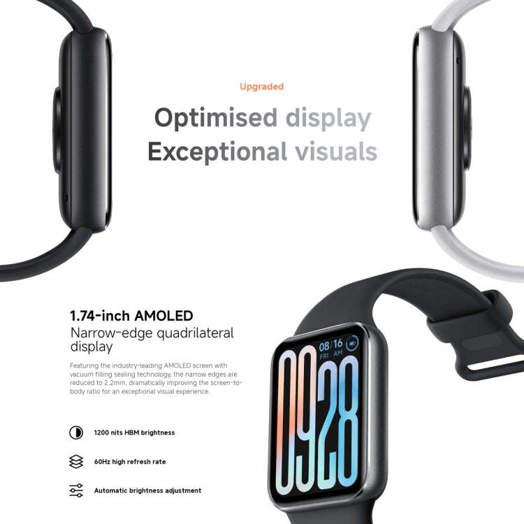 Original Xiaomi Smart Band 9 Pro 1.74 inch AMOLED Screen 5ATM Waterproof Smart Watch, Support Blo...