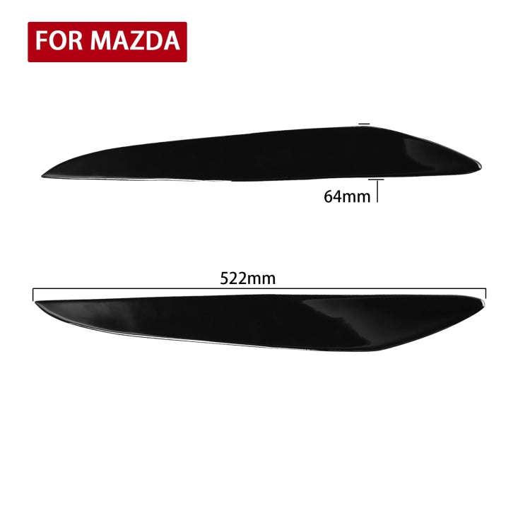 Car ABS Light Eyebrow For Mazda 3 2010-2013, For Mazda 3 2010-2013