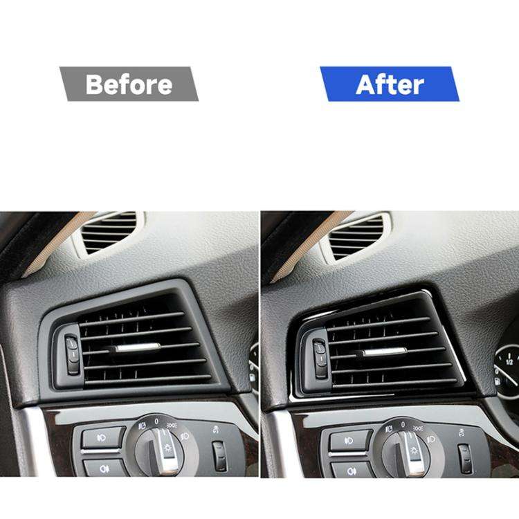 For BMW 5 Series F10 2011-2017 Car Side Air Outlet Frame Decorative Sticker,Left Drive, Side Air ...