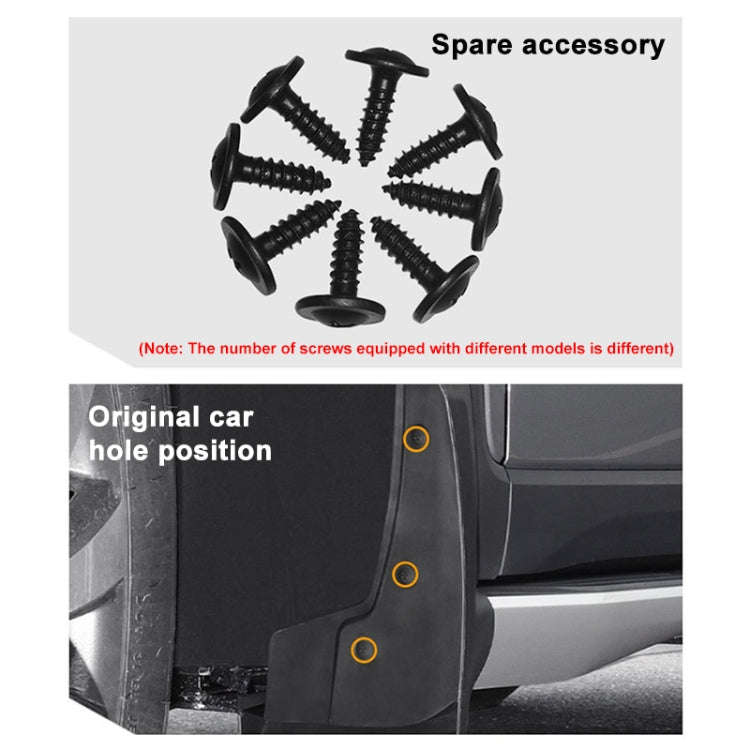 For Volkswagen ID.4X 2015-2023 4pcs/Set Car Auto Soft Plastic Splash Flaps Fender Guard, For Volk...