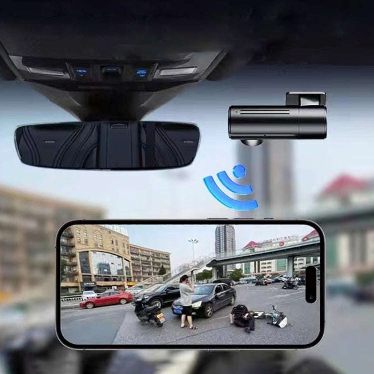 Car 1080P HD WiFi Driving Recorder, Supports Mobile APP Link & Automatic Loop Recording, Car WiFi...