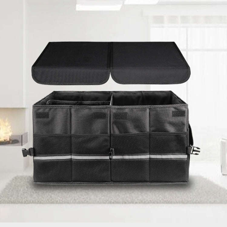 Hard Middle Partition Car Trunk Foldable Storage Box, Size: 58 x 40 x 30cm, Hard Middle Partition