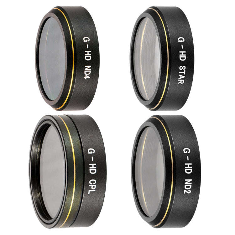 4 in 1 HD Drone Star Effect + ND2 + ND4 + CPL Lens Filter Kits for DJI Phantom 4 Pro, Star Effect...