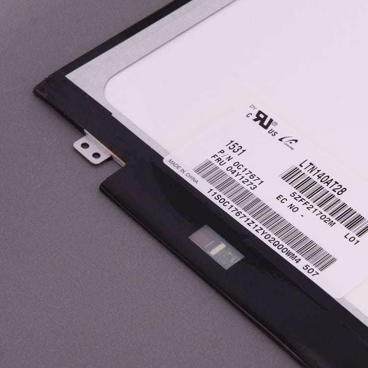 LTN140AT28 14 inch 16:9 High Resolution 1366 x 768 Laptop Screens 40 Pin LED TFT Panels, LTN140AT28