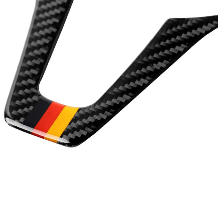 Car German Flag Carbon Fiber Steering Wheel Decorative Sticker for Mercedes-Benz, Steering Wheel ...