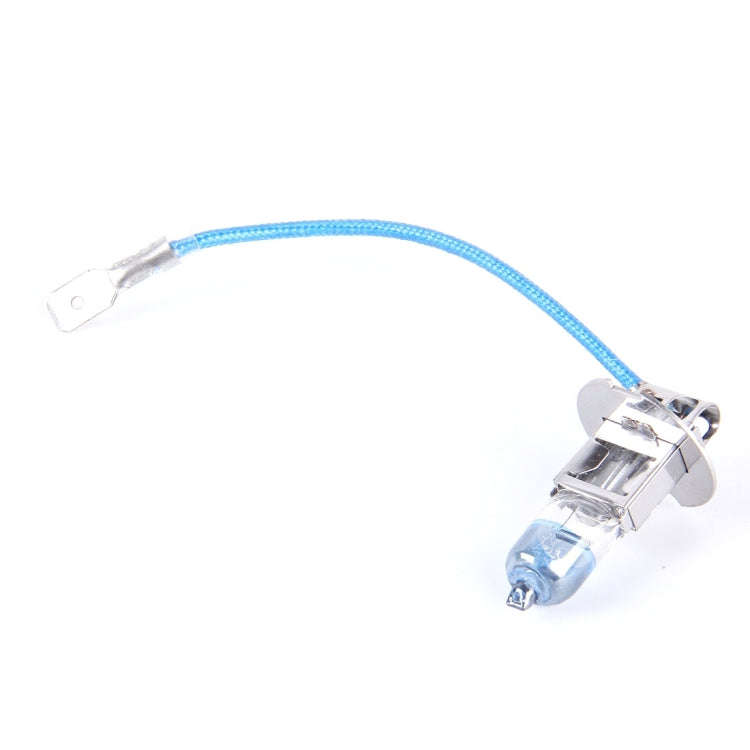 2 PCS H3 Halogen Head Lamp 12V 55W 1700 LM 4300K Warm White Light, H3