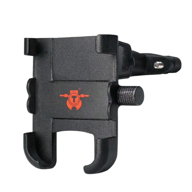 Portable Motorcycle Aluminium Alloy USB Charger Mobile Phone Holder, Handlebars Version, 3089