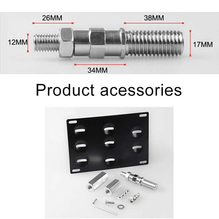 Car Front Bumper Tow Hook License Plate Mounting Bracket Holder for Mazda / Lexus, For Mazda / Lexus