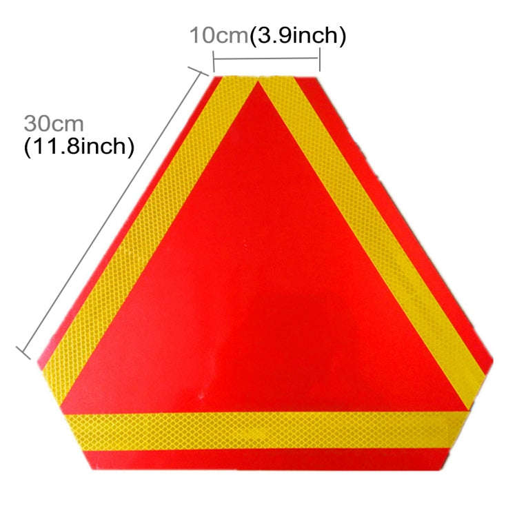 2 PCS Rear Truck Trailer Triangle Reflector Safty Warning Aluminum Board, Thickness: 1mm, 1mm Tri...