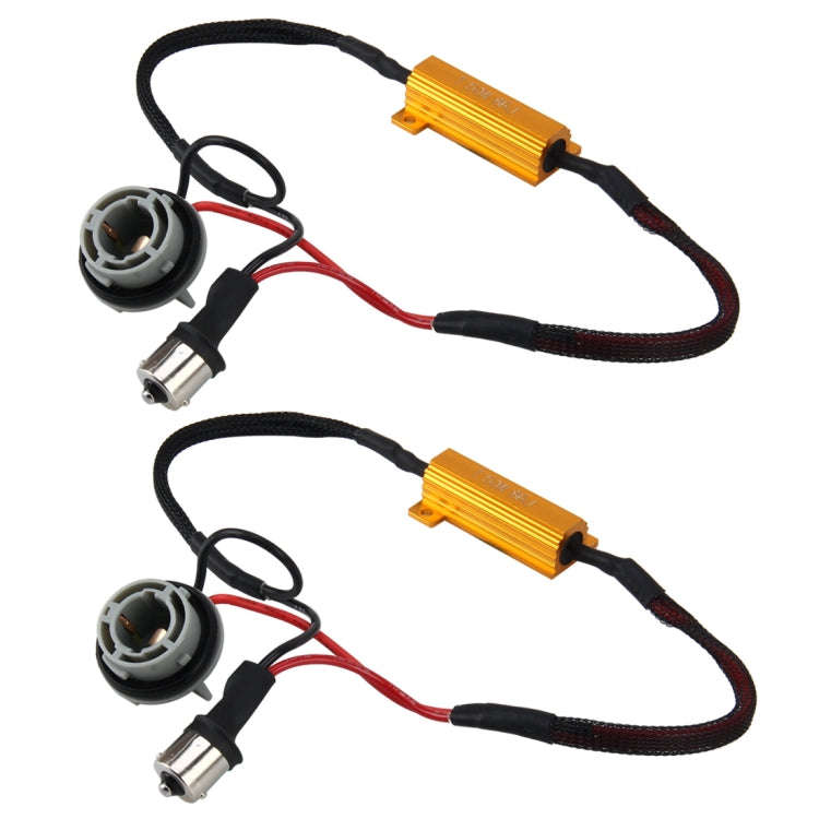 2 PCS 1156/BA15S Car Canbus Error Canceller Decoder Load Resistor LED 50W 8 Ohm No Blinking Decod...