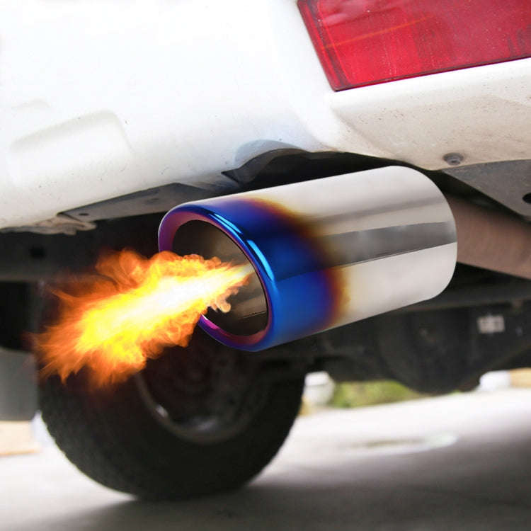 2 PCS Car Styling Stainless Steel Exhaust Tail Muffler Tip Pipe for VW Volkswagen 1.8T/2T Swept V...