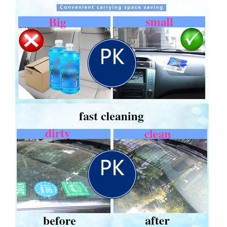 12 PCS Car Solid Wiper Fine Auto Window Cleaning Windshield Glass Cleaner Washer Tablets(1 PCS=4L...