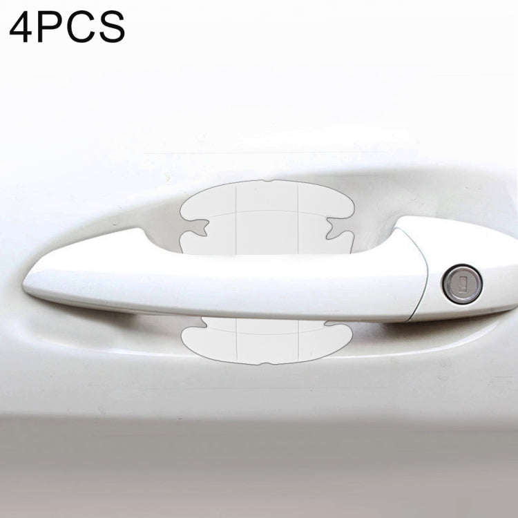4 PCS Car-Styling Car Door Handle Scratches Resistant Sticker, Car Door Handle Sticker, 4 PCS