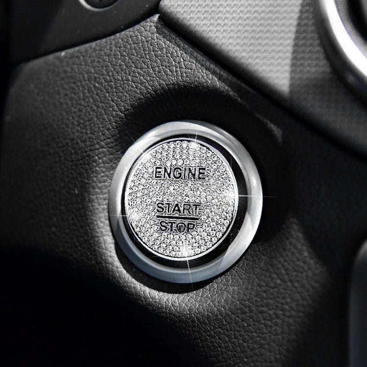 Car Engine Start Key Push Button Cover Trim Sticker Decoration for Mercedes-Benz, For Mercedes-Benz